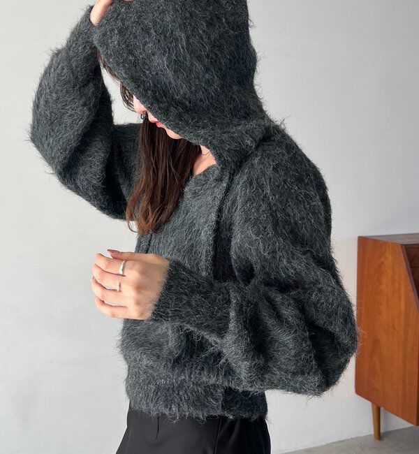  「シャギーニットフーディ」|ニット・セーター|