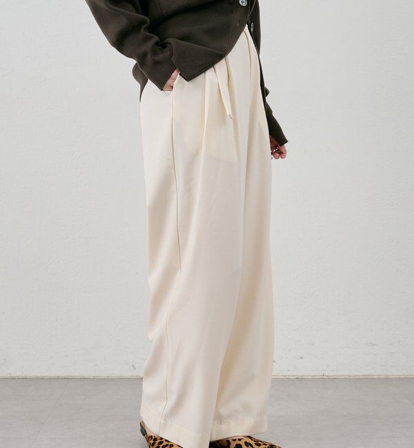  「ダブルタックワイドパンツ」|チノ|