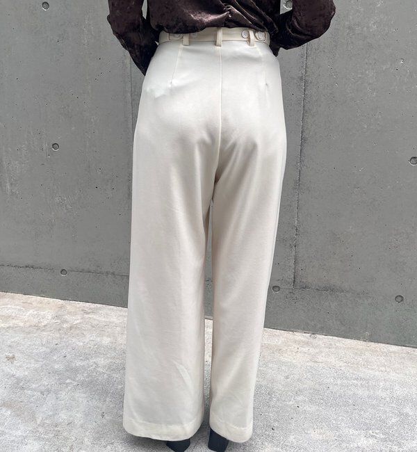  「ダブルタックワイドパンツ」|チノ|