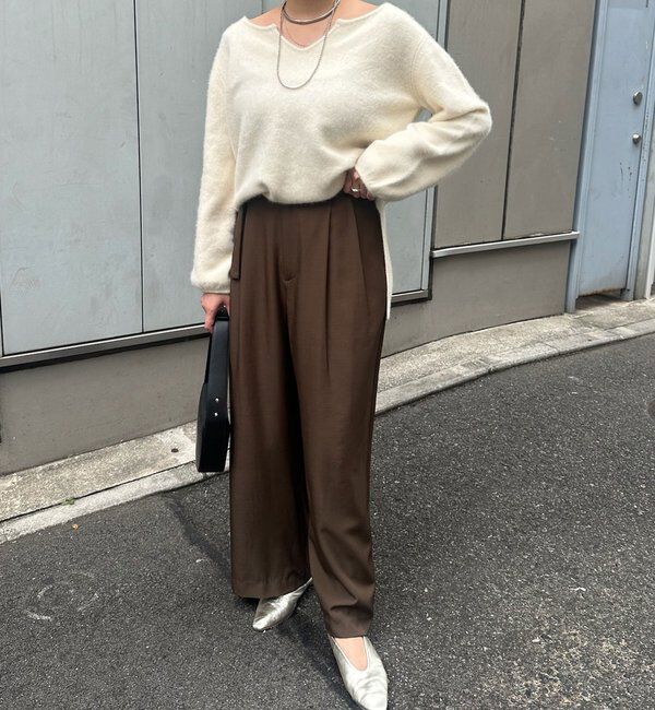  「ダブルタックワイドパンツ」|チノ|