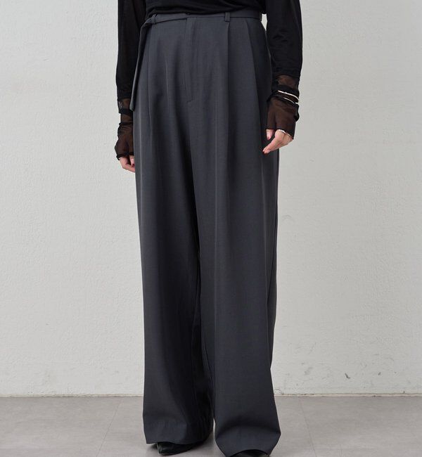  「ダブルタックワイドパンツ」|チノ|