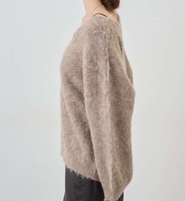  「【着映えニット】シャギーＶネックプルオーバー」|ニット・セーター|