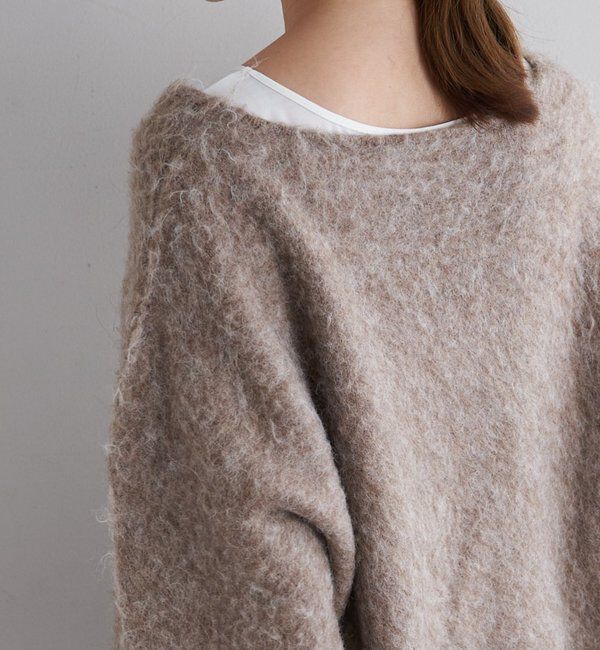  「【着映えニット】シャギーＶネックプルオーバー」|ニット・セーター|