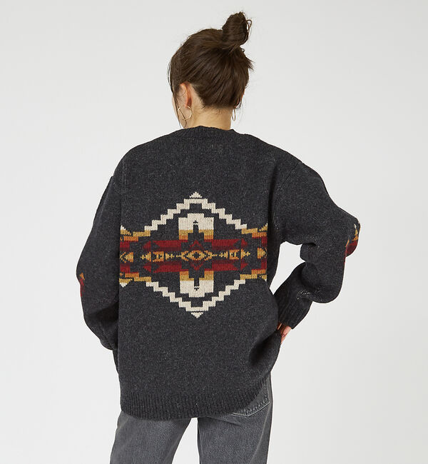 ABAHOUSE「【PENDLETON/ペンドルトン】Shetland Wool Crewneck」|ニット・セーター|ブラック