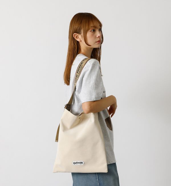 ABAHOUSE「【OUTDOOR PRODUCTS / アウトドアプロダクツ】Jacquard」|トートバッグ|アイボリー
