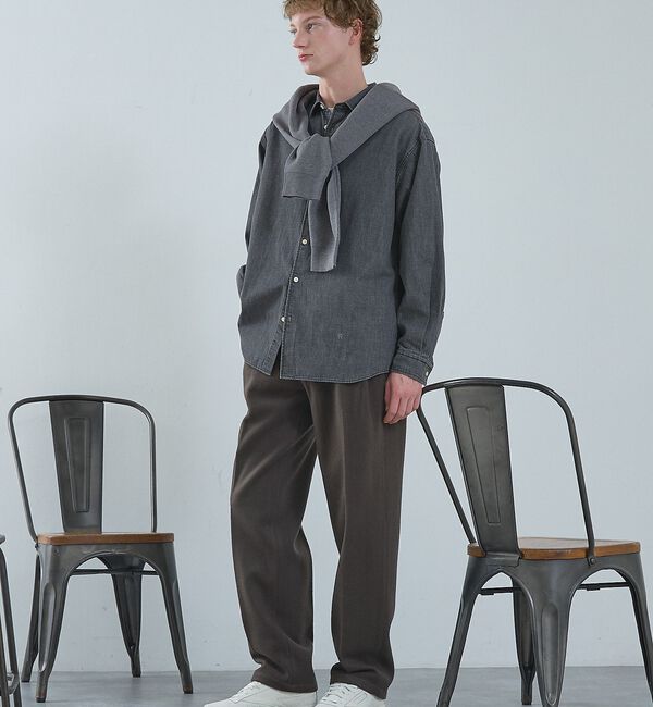 ABAHOUSE「7.5オンス オーバーサイズ デニムシャツ / ライトオンスデニム」|シャツ・ブラウス|