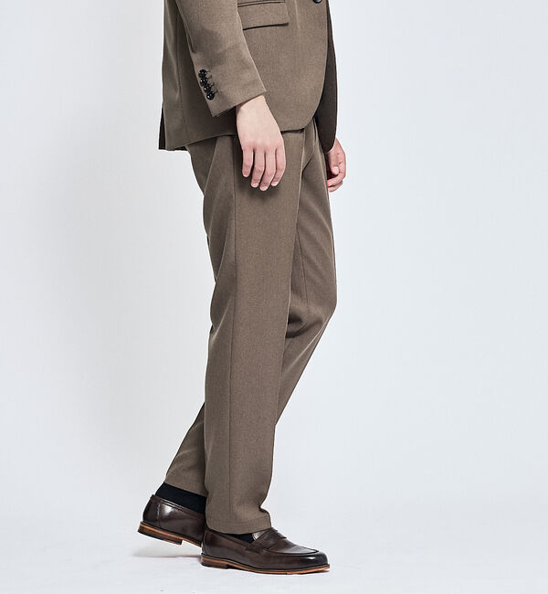 ABAHOUSE「【セットアップ対応】デニムライク ワンタック イージースラックス / 2WAYス」|スラックス|