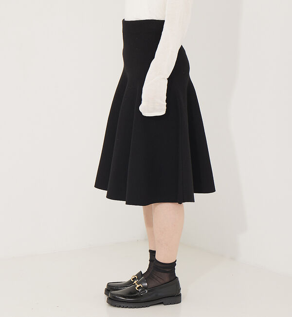 Rouge vif「【セットアップ対応】ニットフレアミニスカート」|スカート|