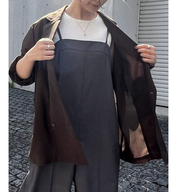 Rouge vif「ボイルエアリーシアーシャツジャケット」|テーラードジャケット|