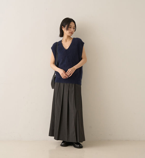 Rouge vif「フォックスウール ニットベスト」|ニット・セーター|