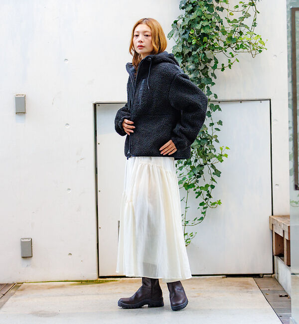 Rouge vif「【NANGA / ナンガ】BOA FLEECE ZIP HOODIE / ボアフ」|パーカー|