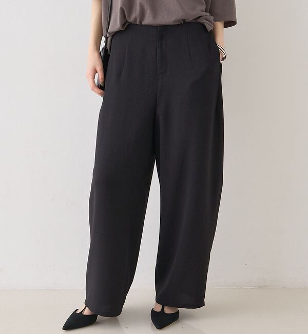 Rouge vif「【セットアップ対応】脇シームレスワイドカーブパンツ」|その他|ブラック