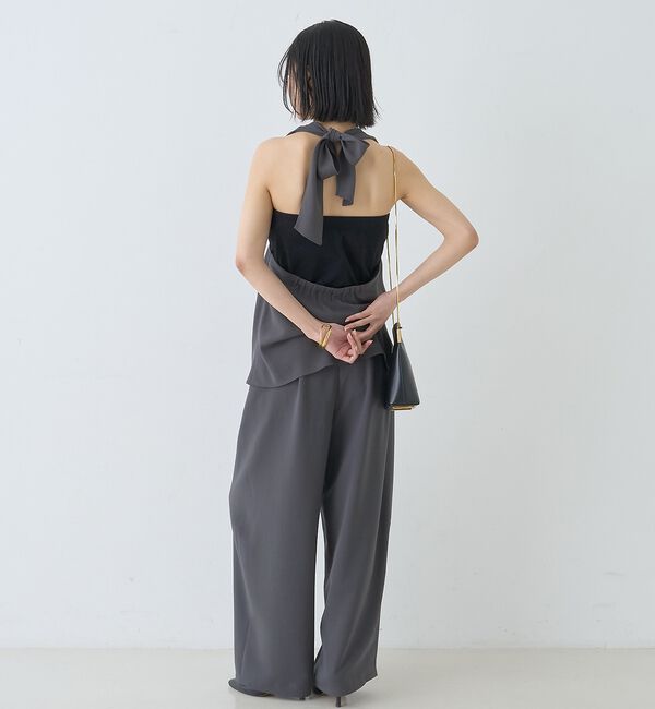 Rouge vif「【セットアップ対応】脇シームレスワイドカーブパンツ」|その他|