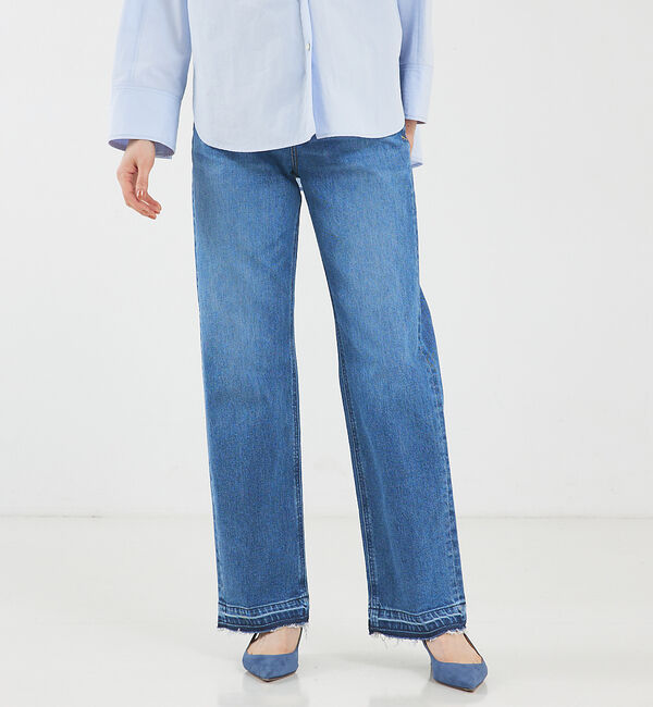 qualite「【YANUK】ボーイズストレートデニムパンツ LEA」|デニム|