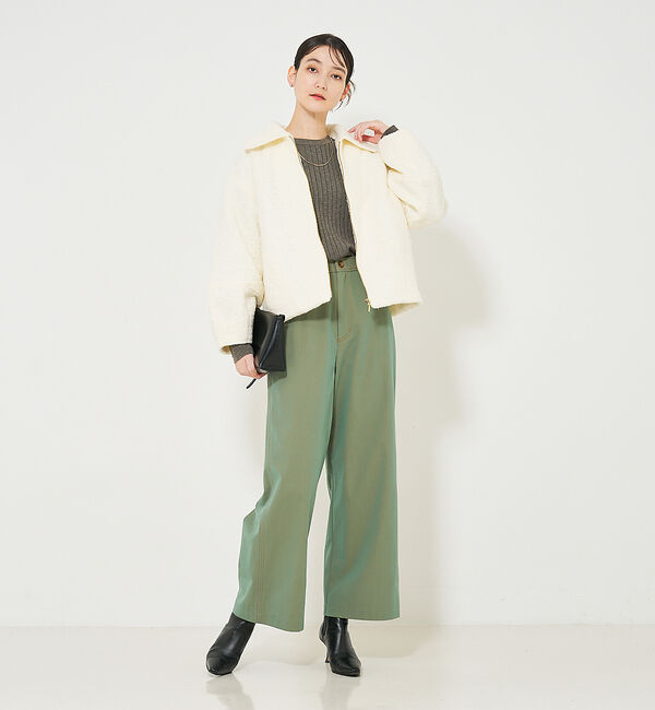 qualite「シャンブレーチノストレートパンツ」|その他|