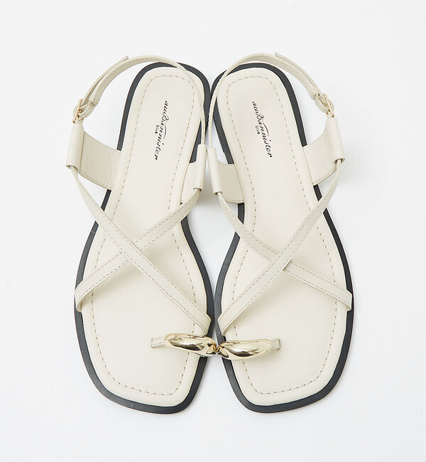 AU BANNISTER「【販売店舗限定】ニュアンスリング ストラップサンダル」|サンダル|