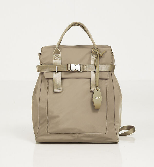 LOWELL things「【再入荷】Ability/ナイロンBELTEDサック」|リュック|ベージュ