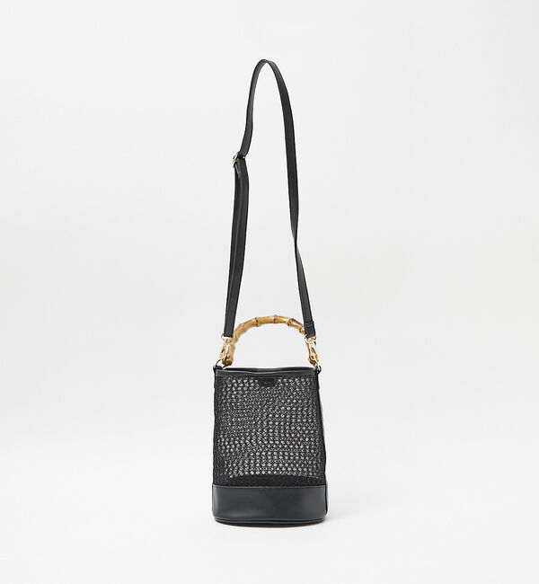 LOWELL things「●SOUER/バンブーハンドルチュールバッグ」|ハンドバッグ|