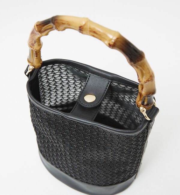 LOWELL things「●SOUER/バンブーハンドルチュールバッグ」|ハンドバッグ|