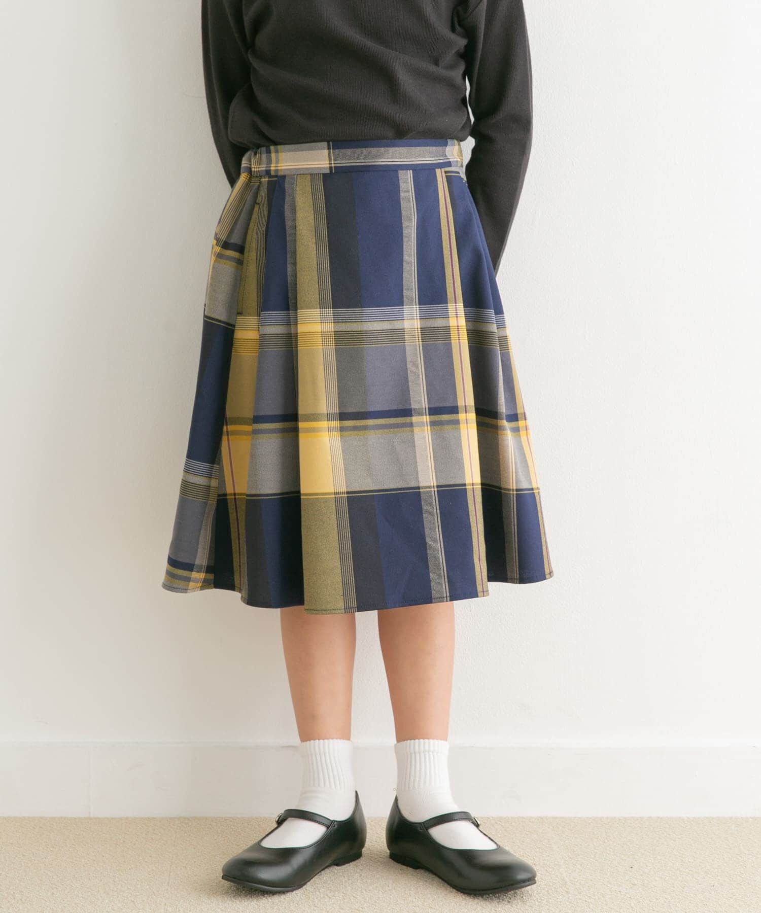 URBAN RESEARCH DOORS「『親子リンク』カラーチェックスカート(KIDS)」|その他|