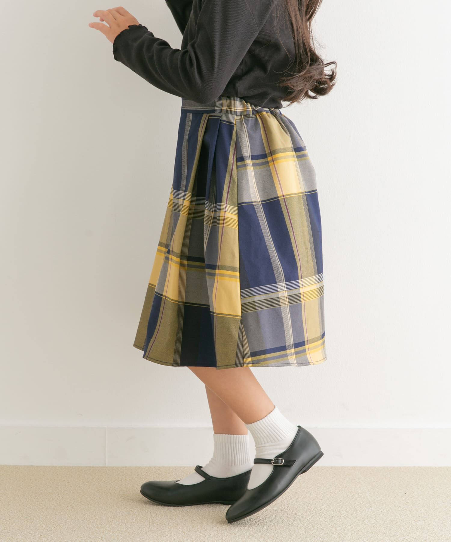 URBAN RESEARCH DOORS「『親子リンク』カラーチェックスカート(KIDS)」|その他|