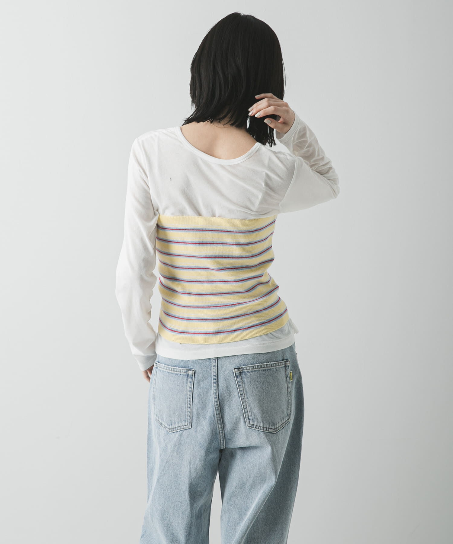 URBAN RESEARCH「マルチボーダーニットビスチェ」|ニット・セーター|