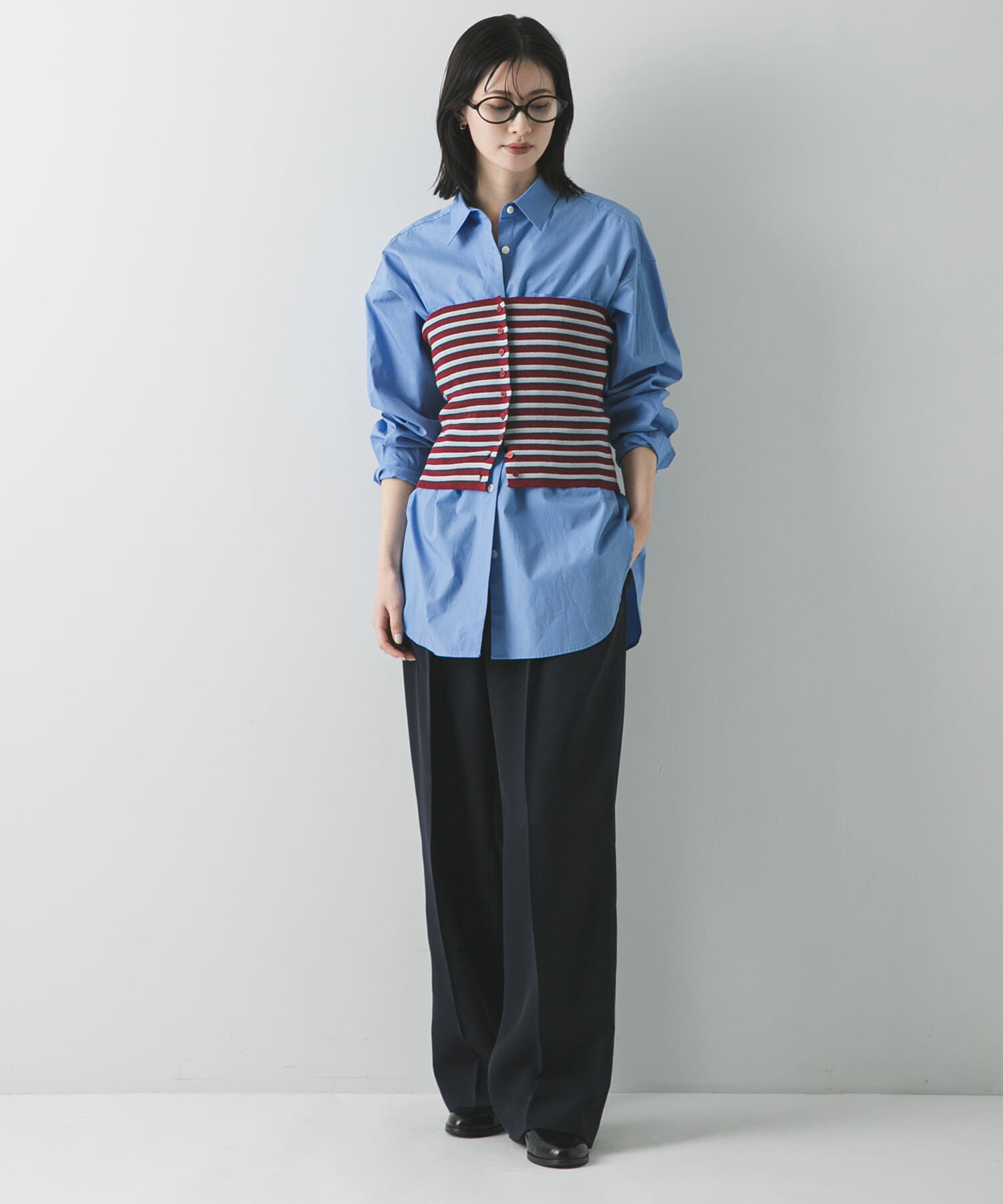 URBAN RESEARCH「マルチボーダーニットビスチェ」|ニット・セーター|