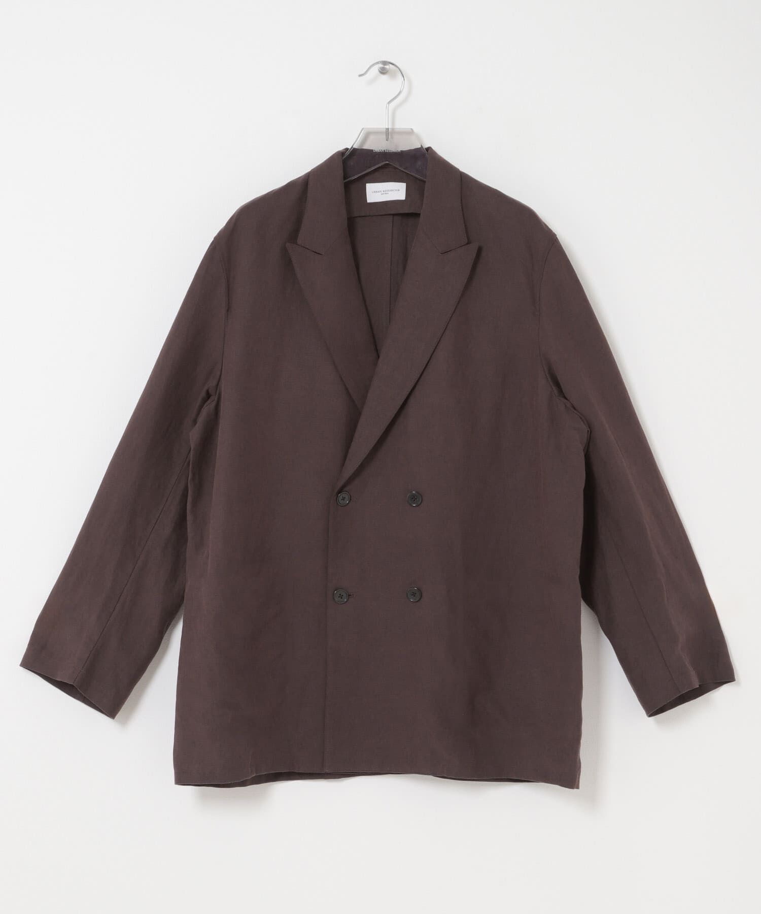 URBAN RESEARCH「new basic　SILK LINEN DOUBLE SHIRTS JACKET」|その他|ブラウン