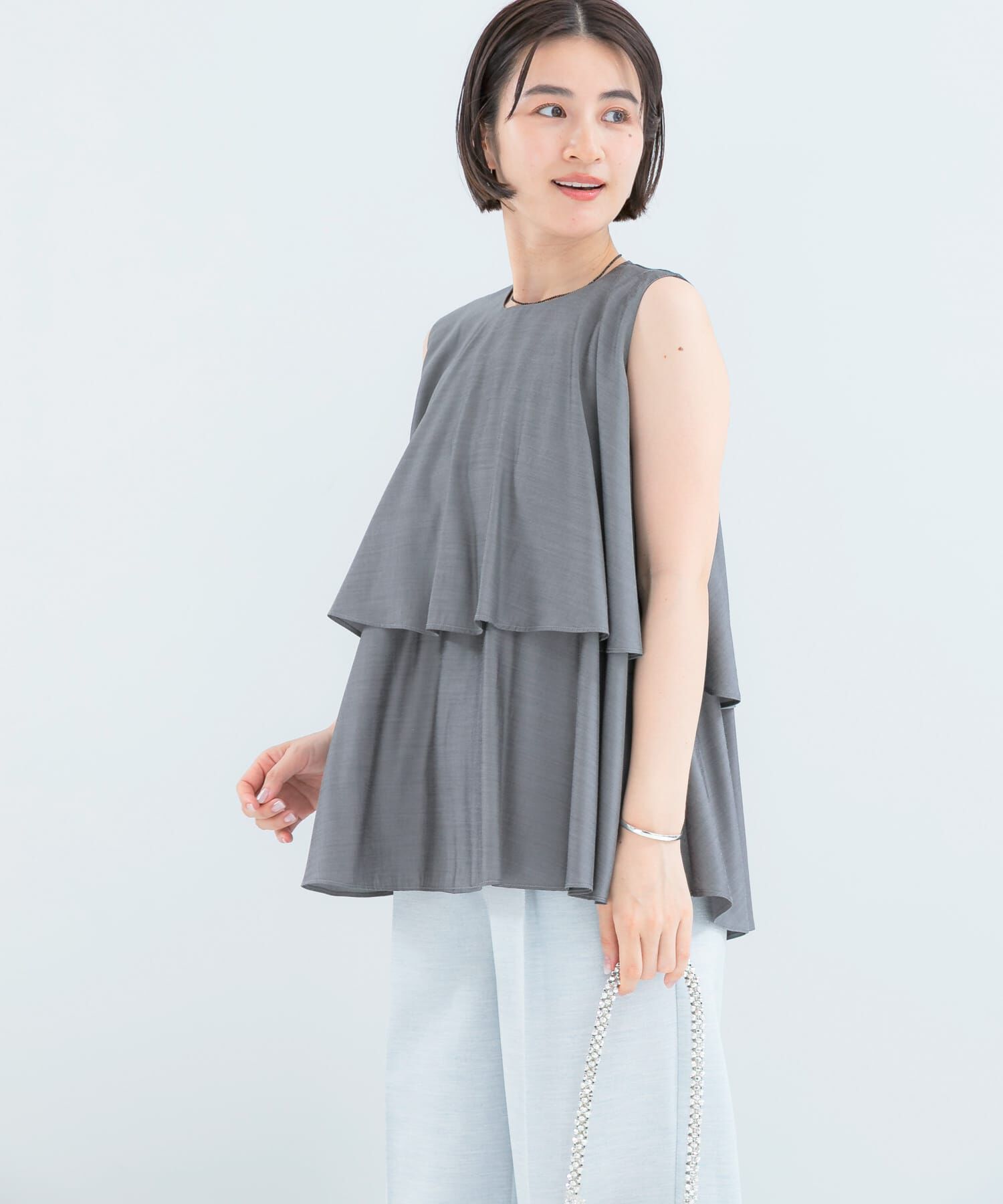 URBAN RESEARCH ROSSO「レイヤードフレアブラウス」|シャツ・ブラウス|