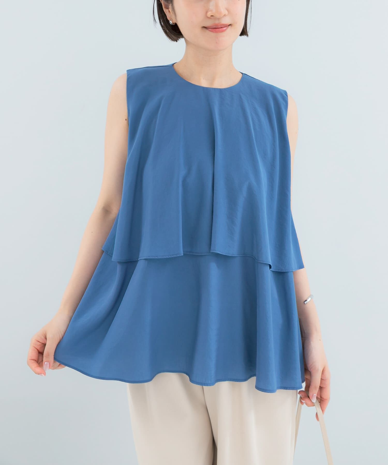 URBAN RESEARCH ROSSO「レイヤードフレアブラウス」|シャツ・ブラウス|