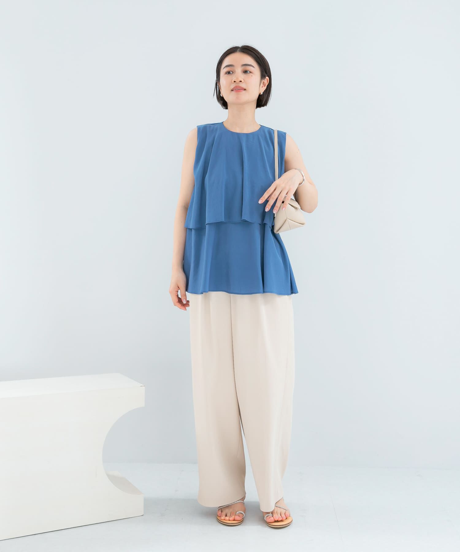 URBAN RESEARCH ROSSO「レイヤードフレアブラウス」|シャツ・ブラウス|