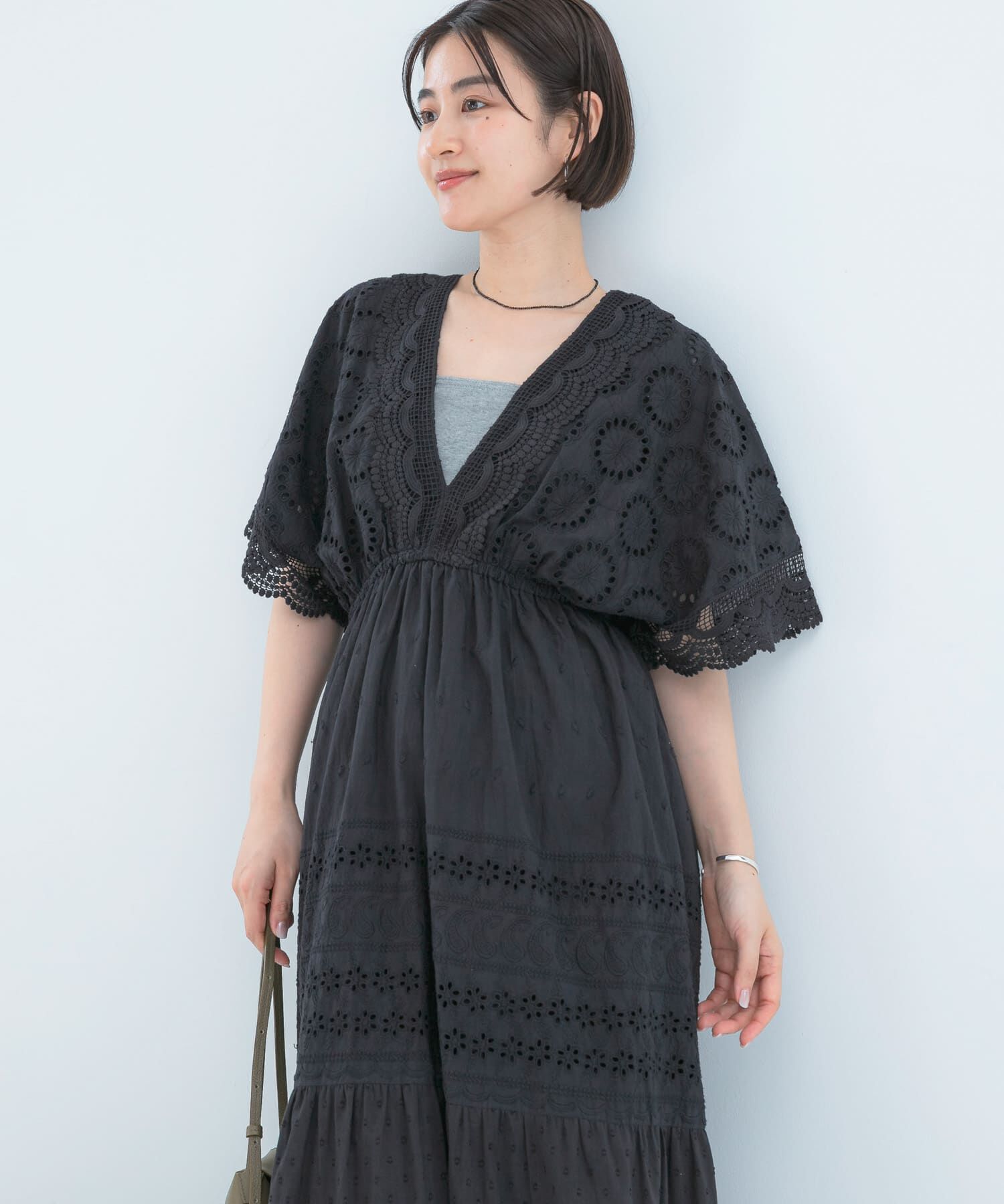 URBAN RESEARCH ROSSO「Made In Indiaエンブロイダリーワンピース」|ワンピース|