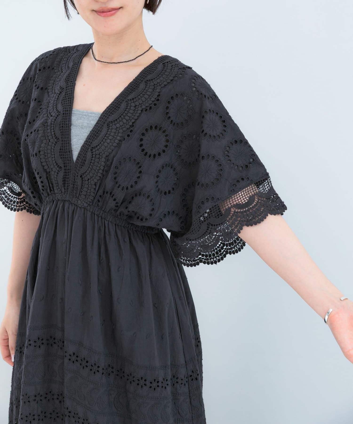 URBAN RESEARCH ROSSO「Made In Indiaエンブロイダリーワンピース」|ワンピース|