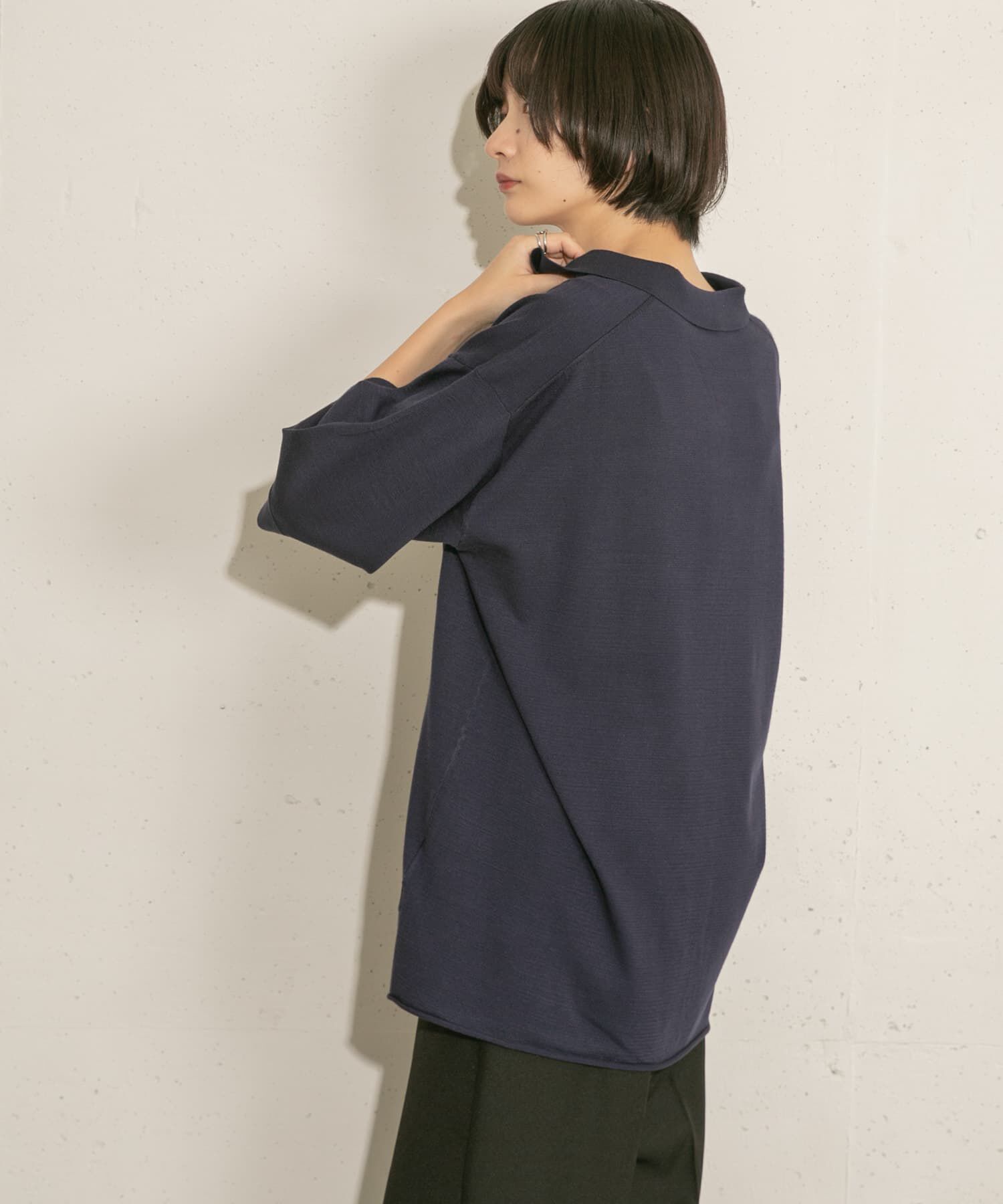  「ルーズシルエットニットシャツ」|ニット・セーター|