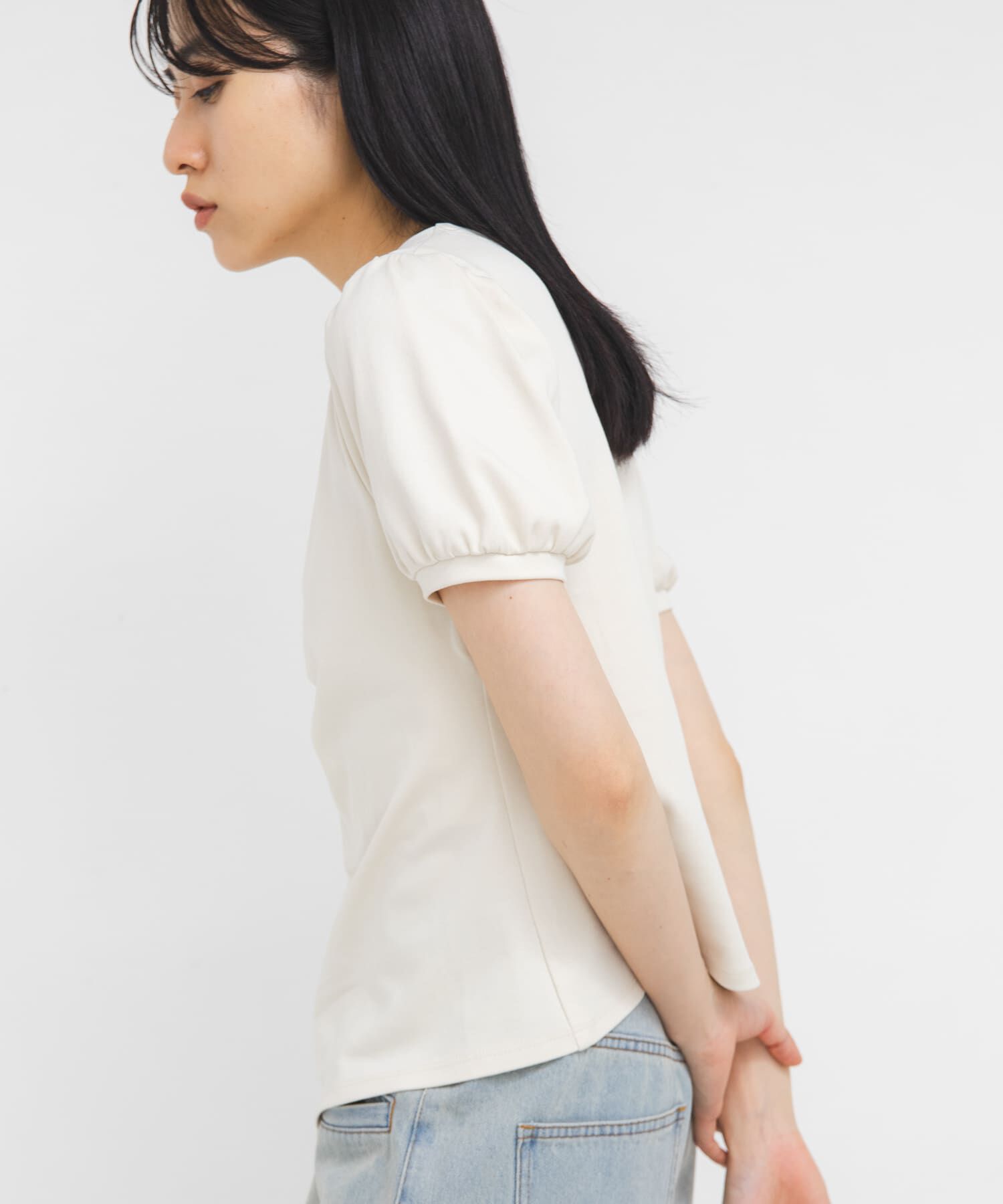  「アシメトリーデザインカットソー」|Tシャツ・カットソー|