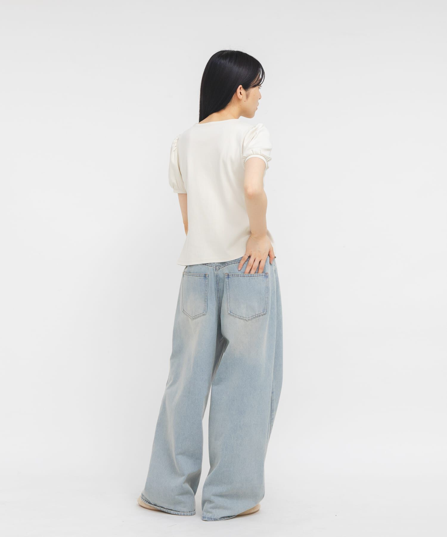  「アシメトリーデザインカットソー」|Tシャツ・カットソー|