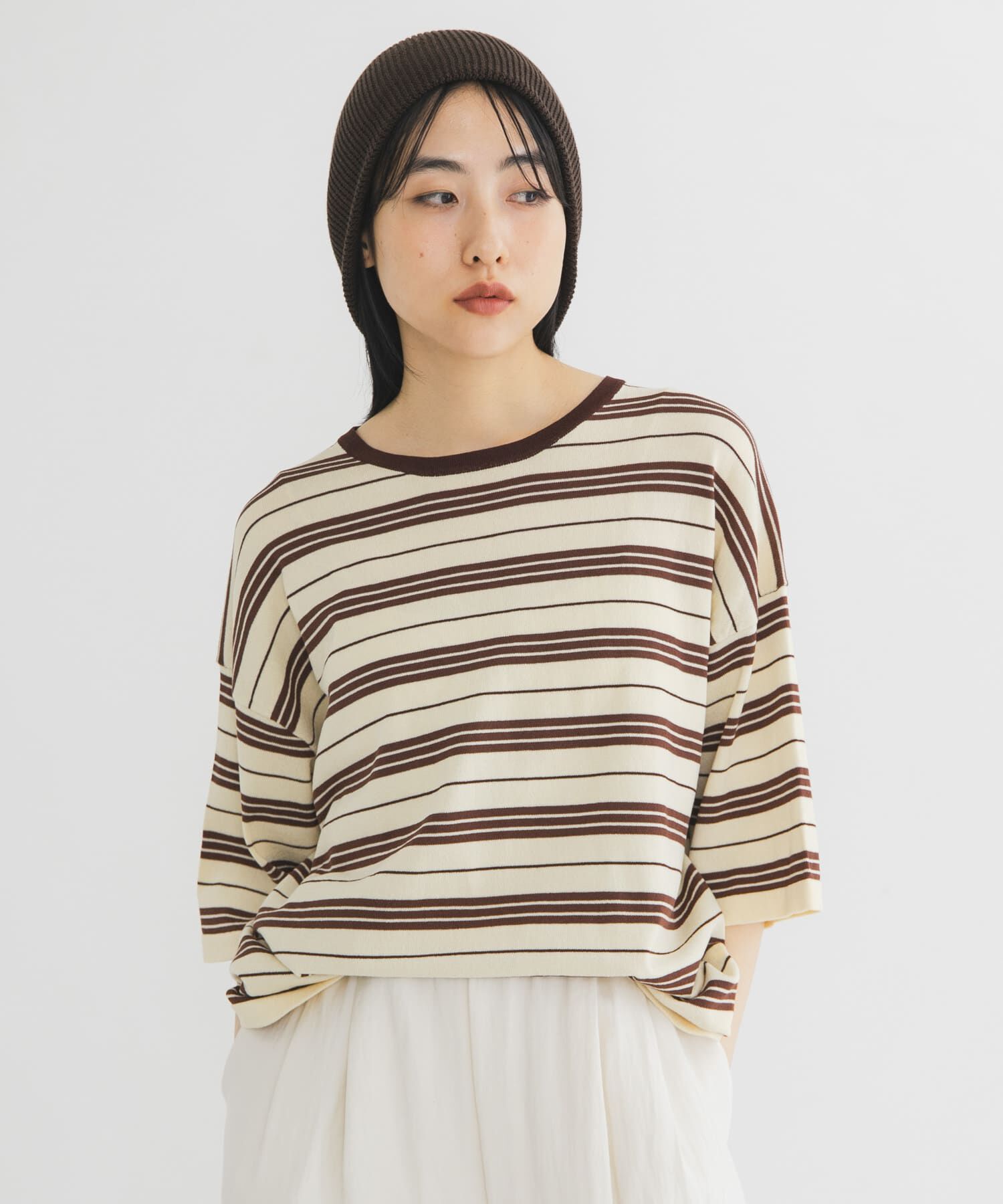  「BIGボーダーニット」|ニット・セーター|