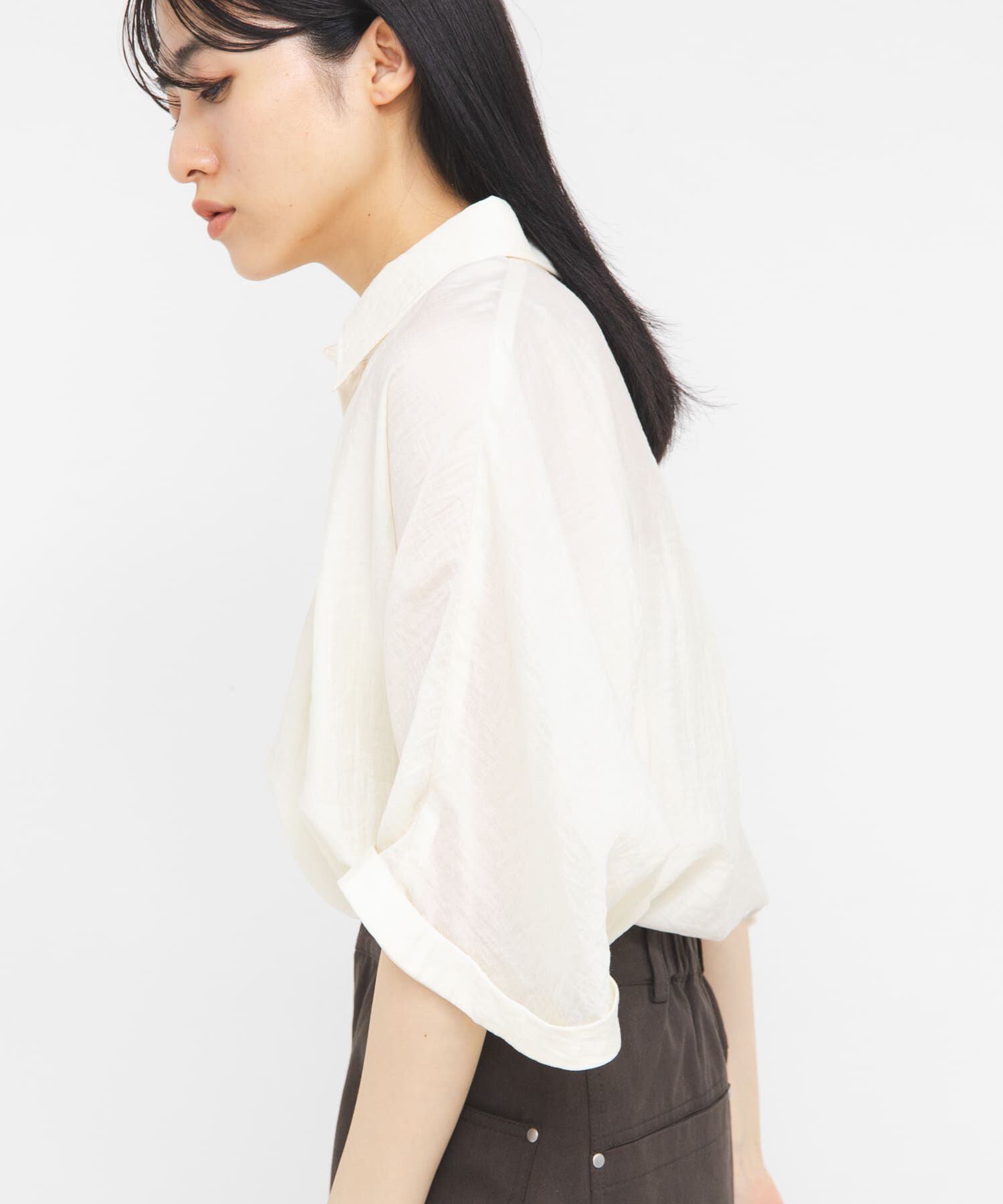  「シアーフォルムシャツ」|シャツ・ブラウス|