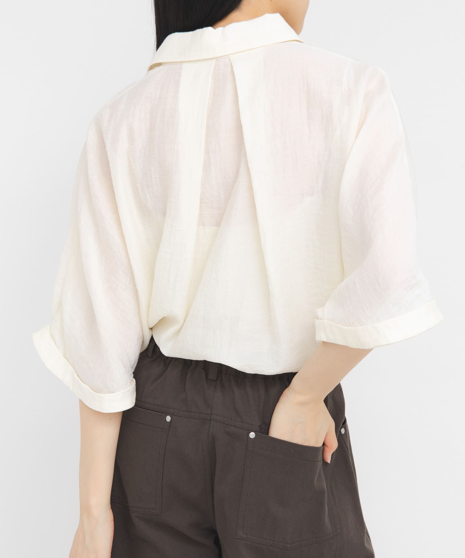  「シアーフォルムシャツ」|シャツ・ブラウス|