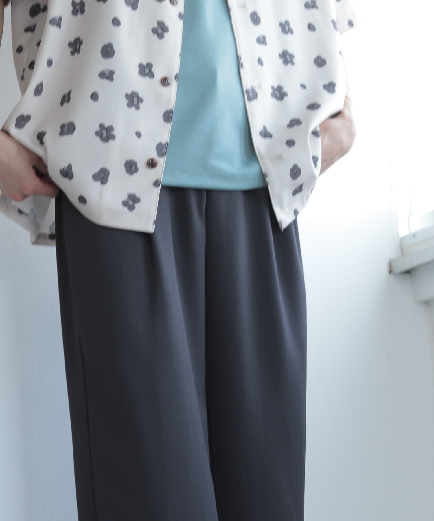 SENSE OF PLACE by URBAN RESEARCH「『セットアップ対応』『イージーケア』ダブルタックワイドスラックス」|その他|