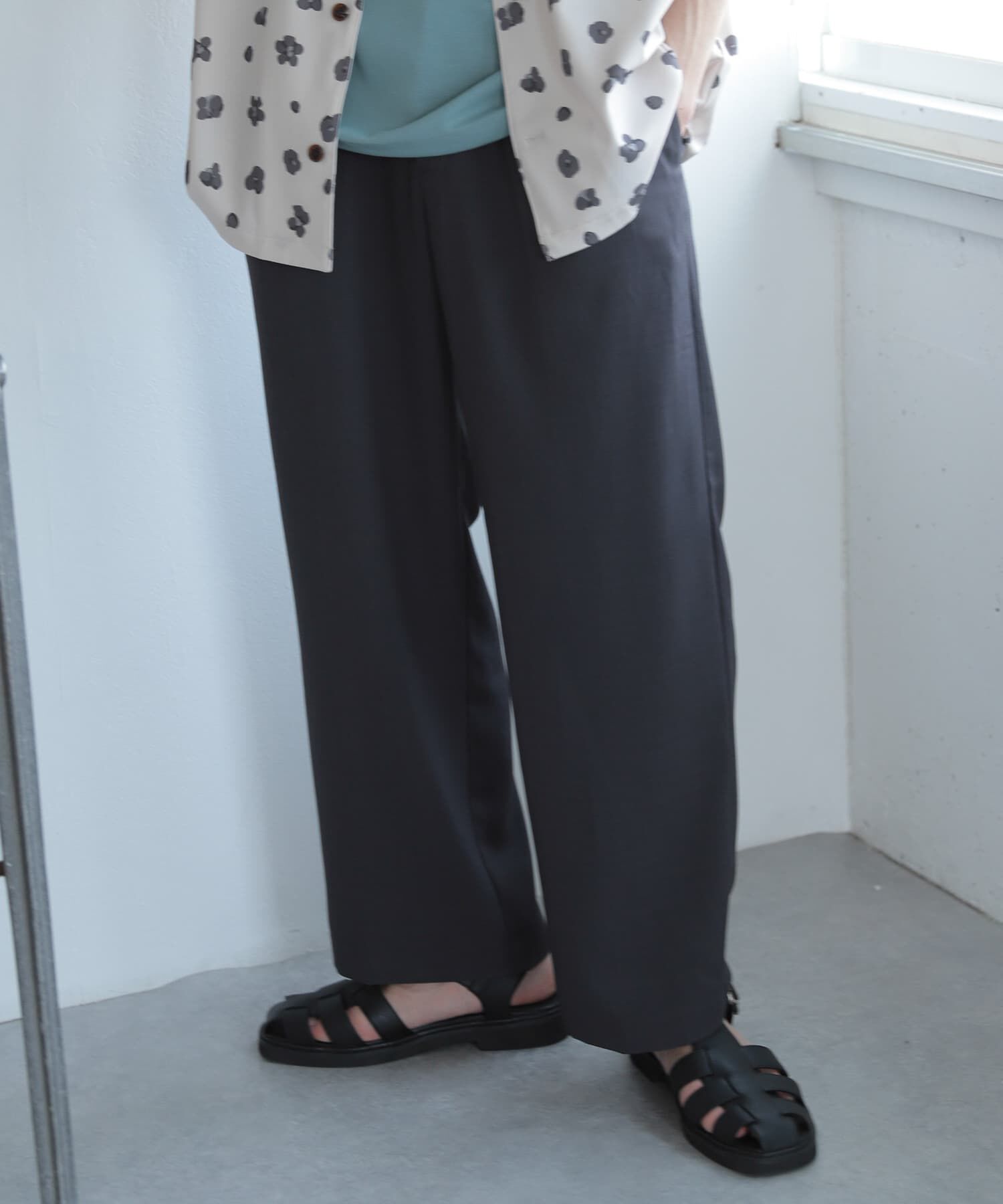 SENSE OF PLACE by URBAN RESEARCH「『セットアップ対応』『イージーケア』ダブルタックワイドスラックス」|その他|