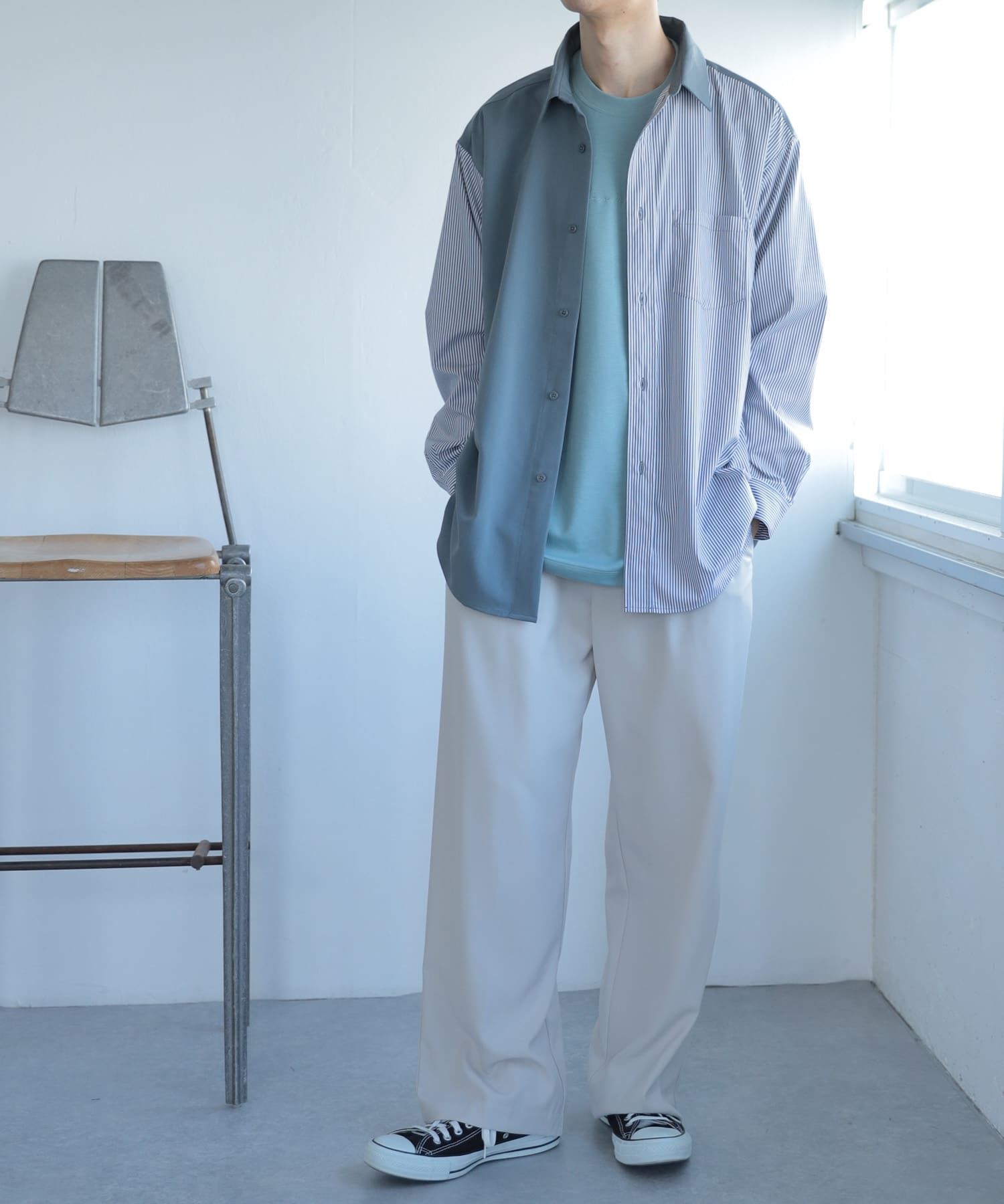 SENSE OF PLACE by URBAN RESEARCH「『セットアップ対応』『イージーケア』ダブルタックワイドスラックス」|その他|