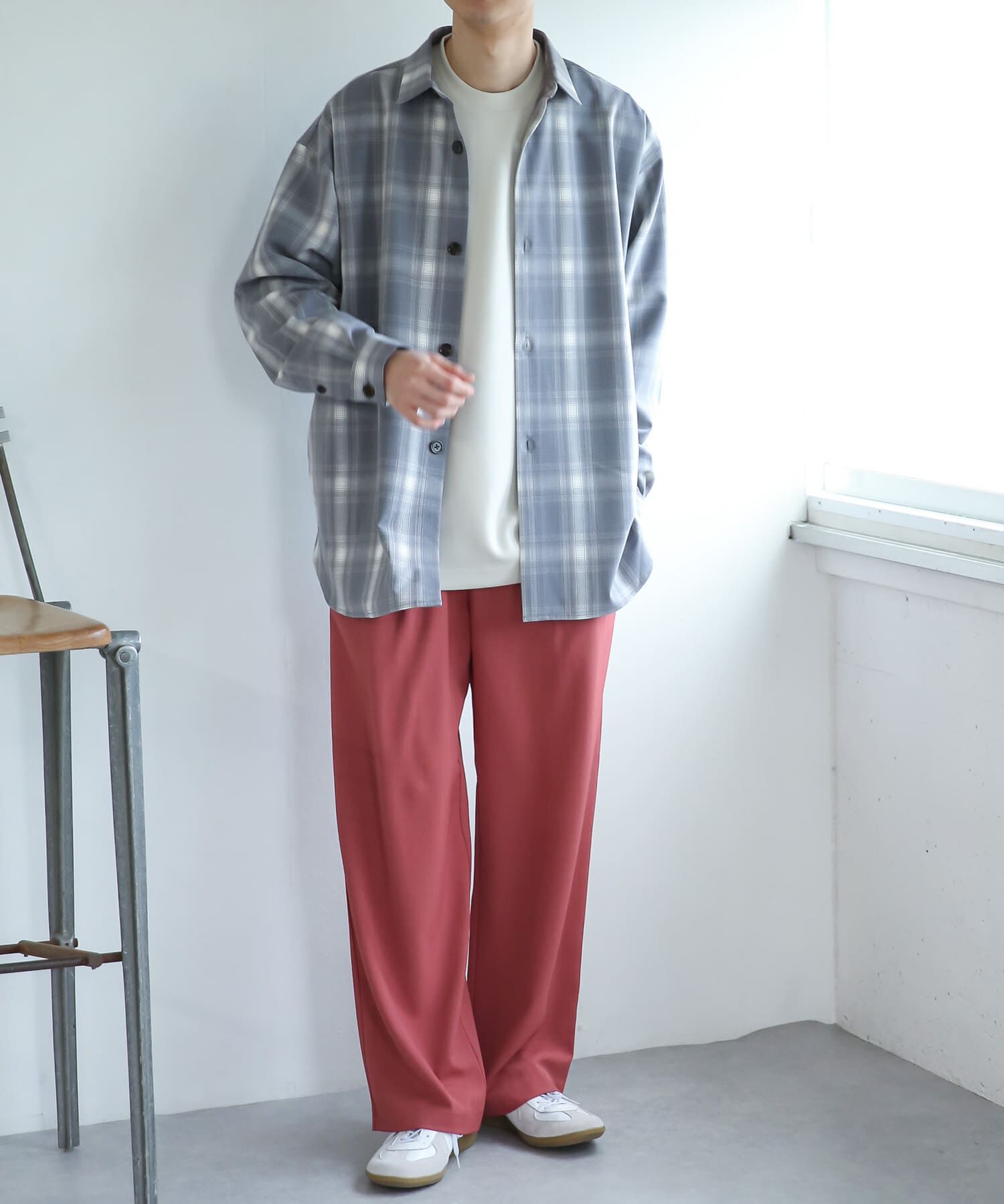 SENSE OF PLACE by URBAN RESEARCH「『セットアップ対応』『イージーケア』ダブルタックワイドスラックス」|その他|