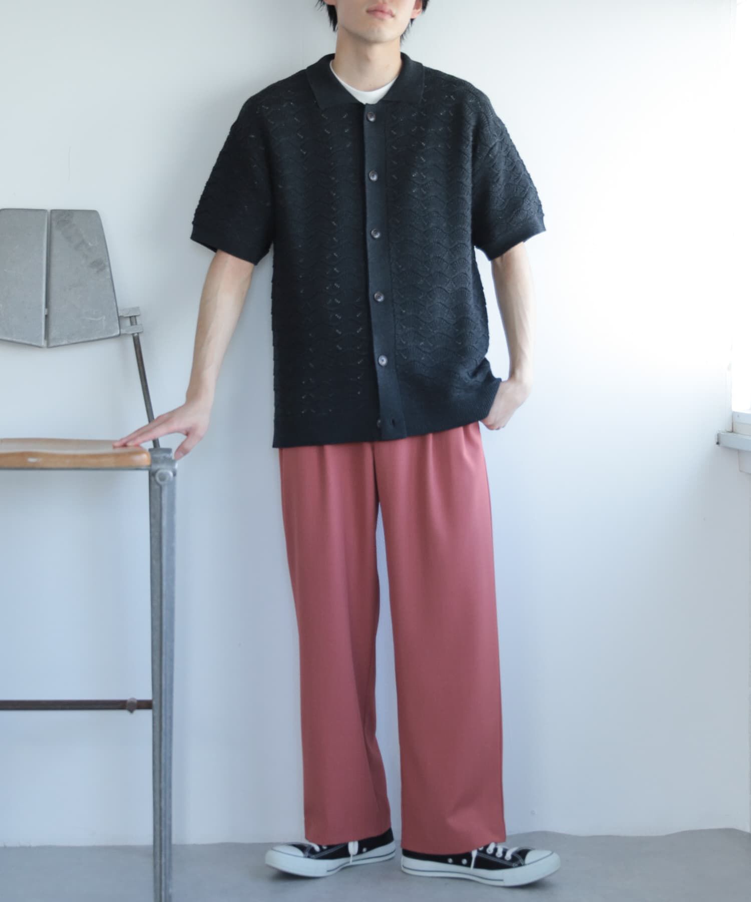 SENSE OF PLACE by URBAN RESEARCH「『セットアップ対応』『イージーケア』ダブルタックワイドスラックス」|その他|