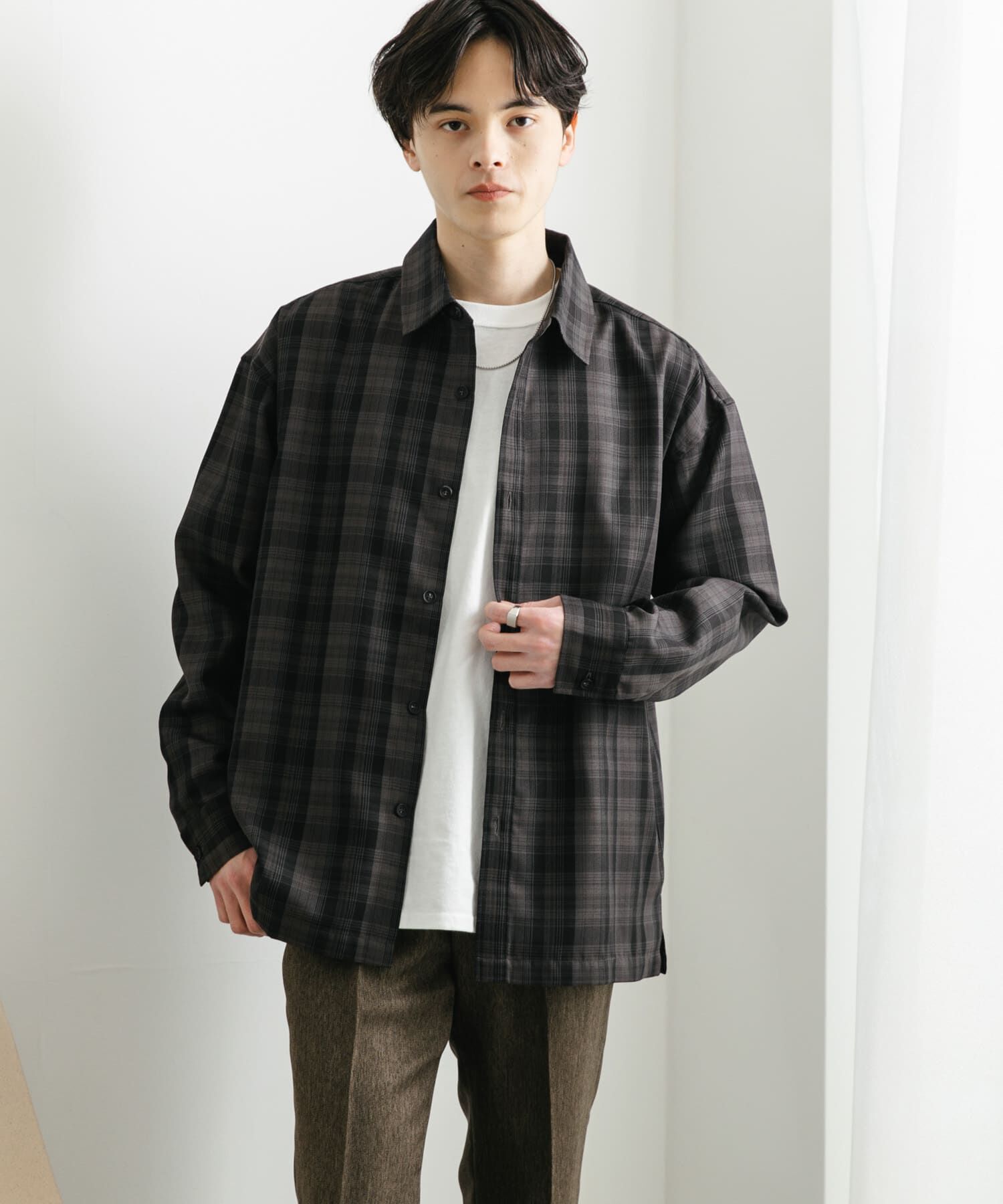 SENSE OF PLACE by URBAN RESEARCH「オンブレチェックルーズシャツ」|シャツ・ブラウス|