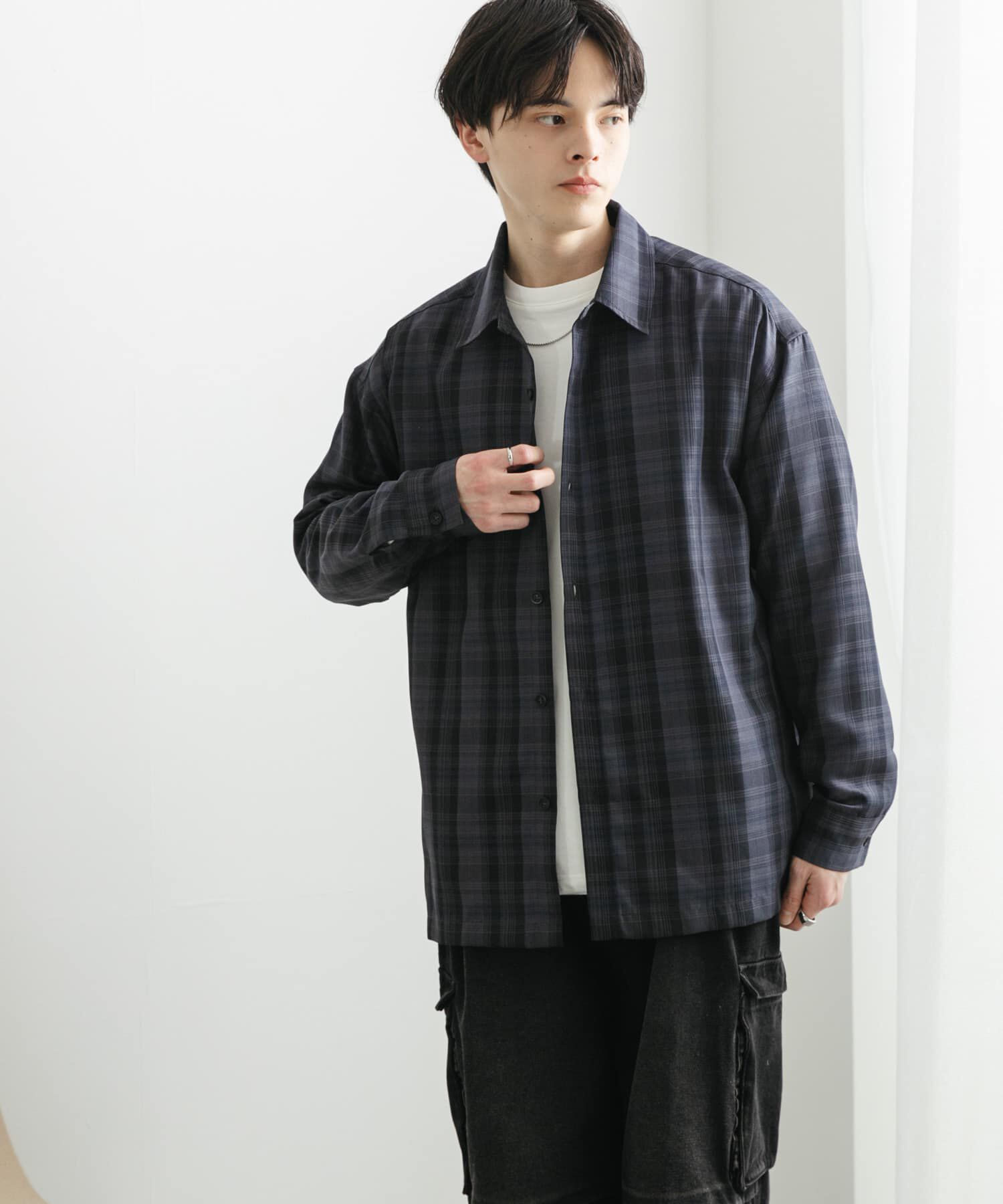 SENSE OF PLACE by URBAN RESEARCH「オンブレチェックルーズシャツ」|シャツ・ブラウス|