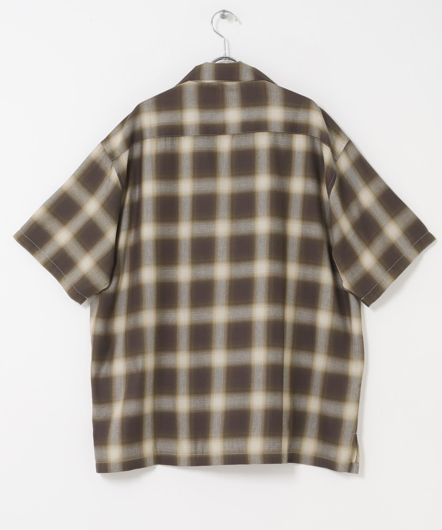 SENSE OF PLACE by URBAN RESEARCH「オンブレーチェックオープンカラーショートスリーブシャツ」|シャツ・ブラウス|