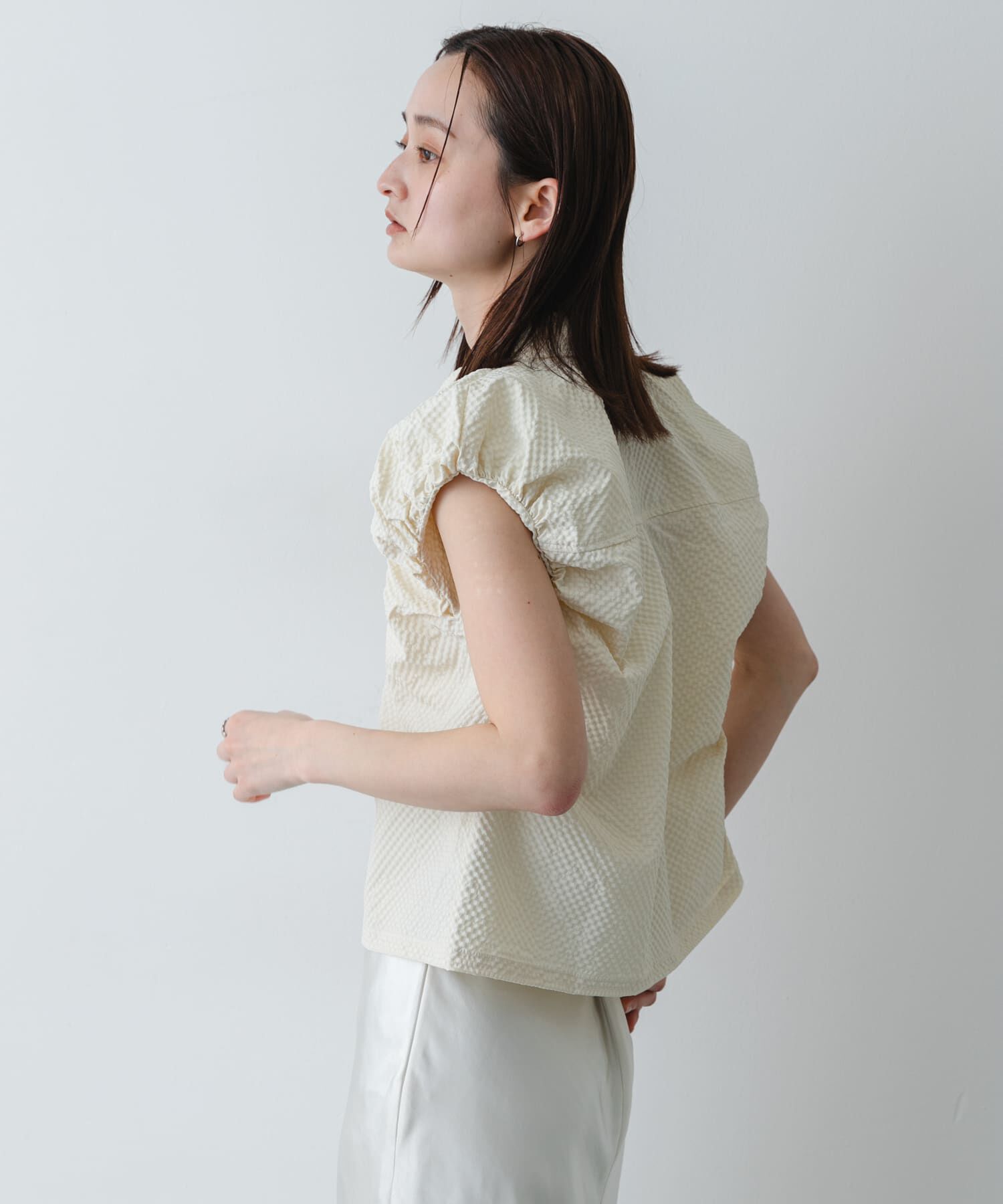 SENSE OF PLACE by URBAN RESEARCH「シアーサッカーバルーンスリーブシャツ」|シャツ・ブラウス|