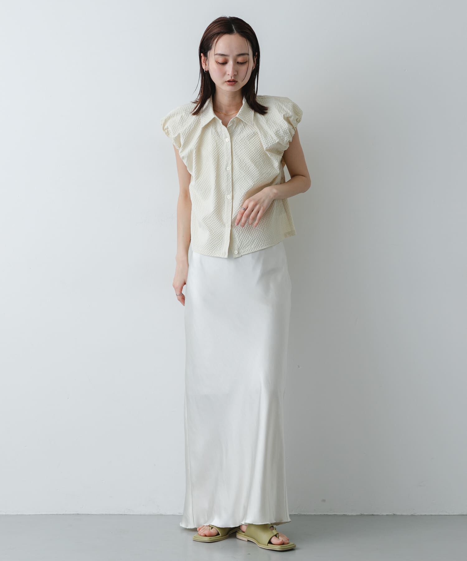 SENSE OF PLACE by URBAN RESEARCH「シアーサッカーバルーンスリーブシャツ」|シャツ・ブラウス|