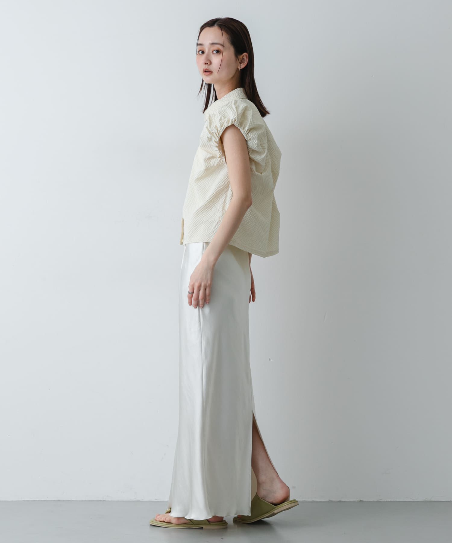 SENSE OF PLACE by URBAN RESEARCH「シアーサッカーバルーンスリーブシャツ」|シャツ・ブラウス|